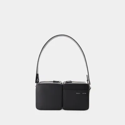 Kara Hobo Stacked Bag In Black