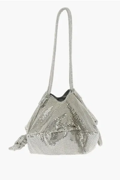 Kara Holographic Effect Bucket Bag With Rhinestones Embellished H