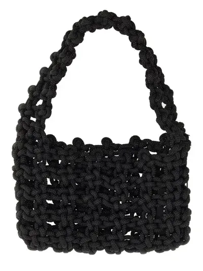 Kara Knot Shoulder Bag In Black