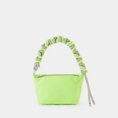 Kara Phone Cord Hobo Bag In Green