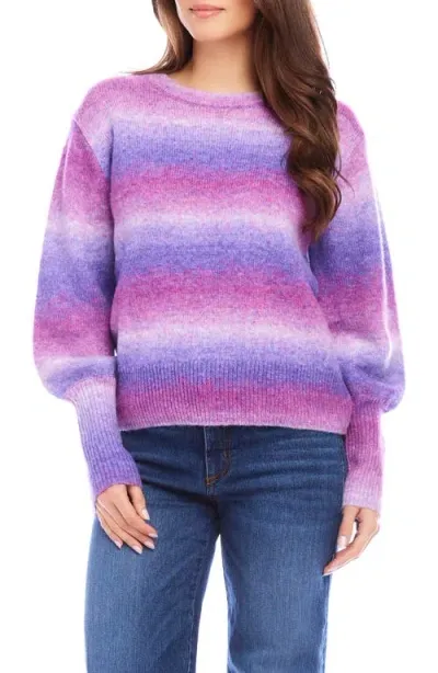 Karen Kane Balloon Sleeve Sweater In Lavender