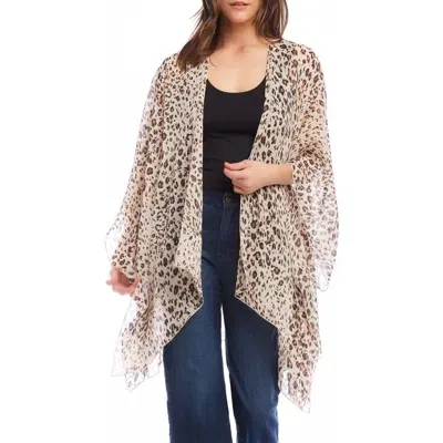 Karen Kane Leopard Print Open Front Jacket