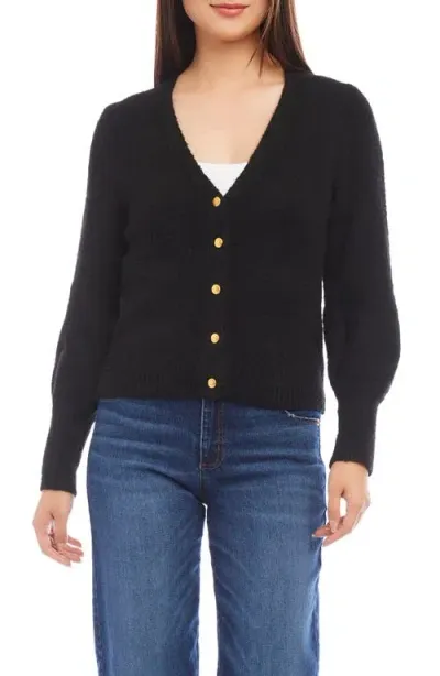 Karen Kane V-neck Cardigan In Black