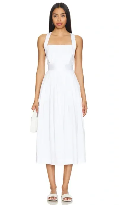 Karina Grimaldi Valentina Midi Dress In White