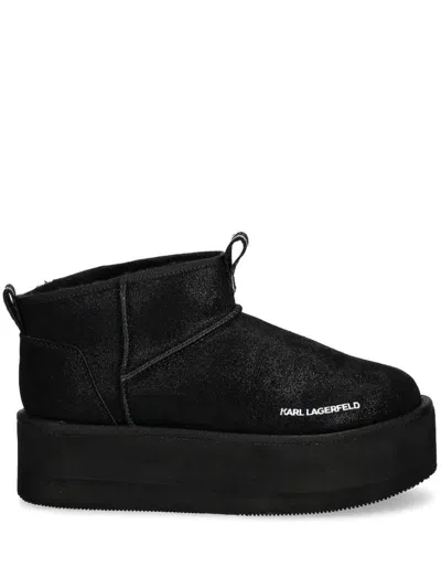 Karl Lagerfeld 60mm Thermo Boots In Schwarz