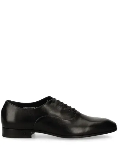 Karl Lagerfeld Classic Oxford Shoes In Black