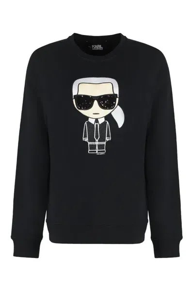 Karl Lagerfeld Sweatshirts In Black