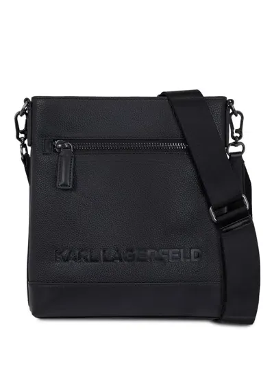 Karl Lagerfeld Essential Cross Body Bag In 999