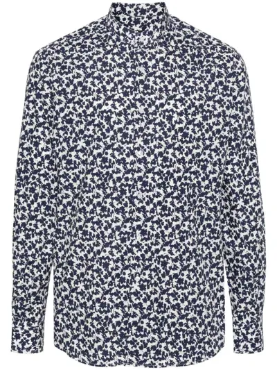 Karl Lagerfeld Floral-print Shirt In White