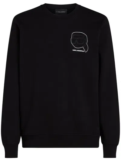 Karl Lagerfeld Ikonik 2.0 Sweatshirt In Black