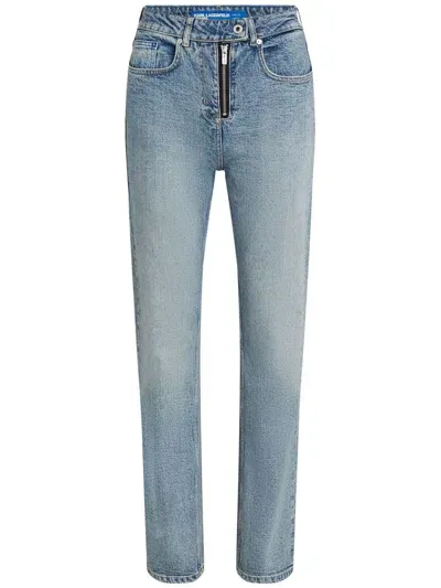 Karl Lagerfeld Jeans High-rise Tapered Jeans In 蓝色