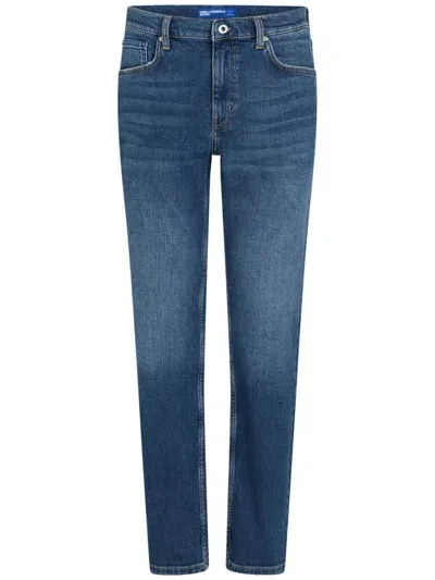 Karl Lagerfeld Jeans Straight-leg Jeans In Blue