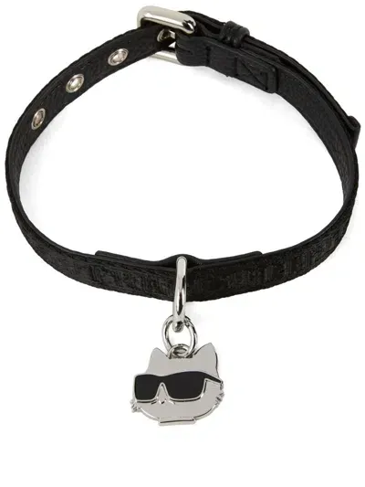 Karl Lagerfeld K Pet Collar In Black