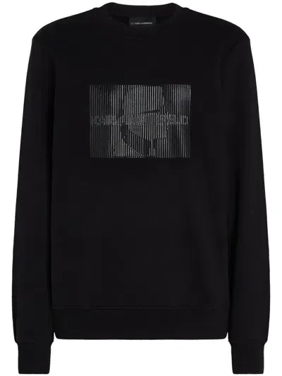 Karl Lagerfeld Karl Profile Sweatshirt In Black