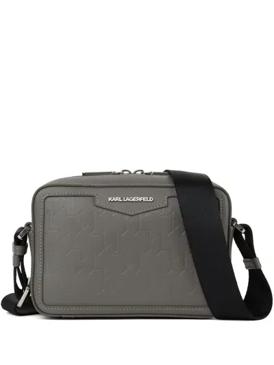 Karl Lagerfeld K/loom Camera Bag In Grey