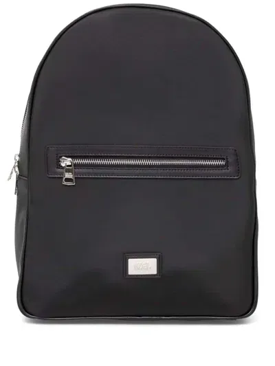 Karl Lagerfeld Logo-plaque Backpack In Black