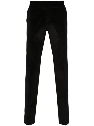 Karl Lagerfeld Road Velvet Trousers In Black