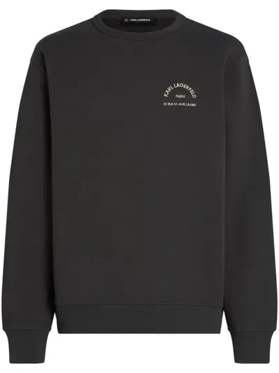 Karl Lagerfeld Rue St-guillaume Sweatshirt In Grey