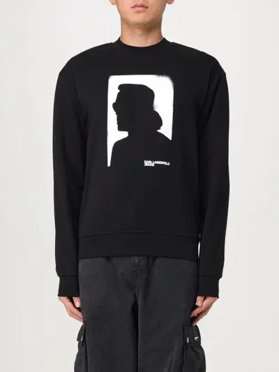 Karl Lagerfeld Sweater  Men Color Black In Schwarz