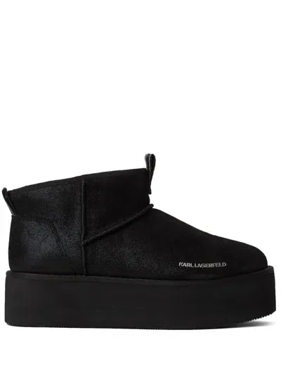 Karl Lagerfeld Thermo Boots In Black