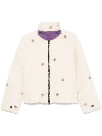 Kartik Research Faux-shearling Jacket In White