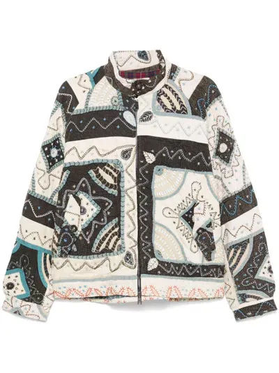 Kartik Research X Baracuta Patchwork-jacke In Braun