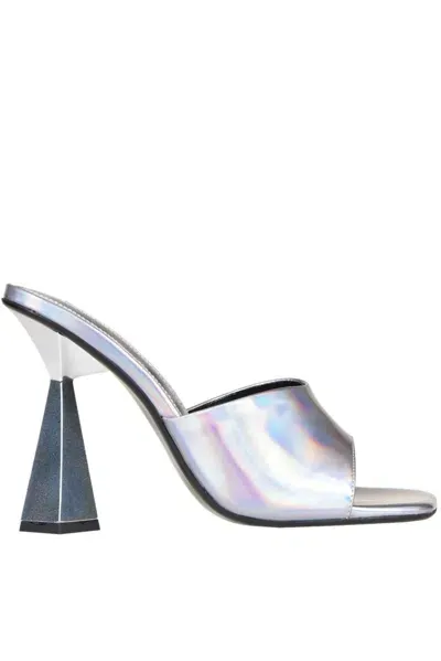 Kat Maconie Stevie Mules In Silver