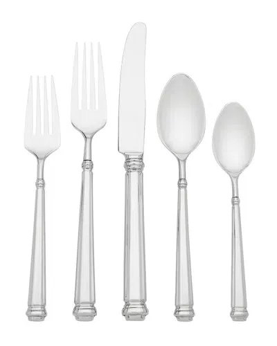 Kate Spade Abington Square 5-piece Flatware Set In Silver