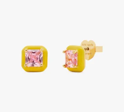 Kate Spade New York Brighten Up Square Stud Earrings In Light Pink