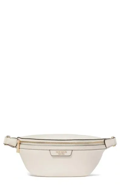 Kate Spade Hudson Pebbled Leather Belt Bag In Parchment