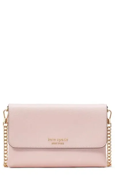 Kate Spade New York Carlyle Leather Wallet On A Chain In Crepe Pink