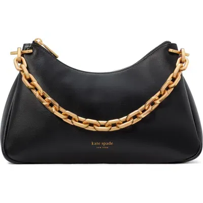 Kate Spade New York Grace Chain Leather Shoulder Bag In Black