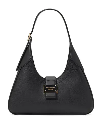 Kate Spade New York Nouveau Pebbled Small Shoulder Bag In Black Leather