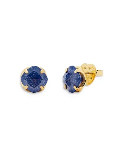 Kate Spade New York Pop Of Joy Cubic Zirconia Stud Earrings In Blue/gold