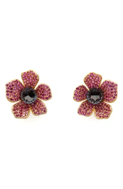 Kate Spade New York Poppy Power Statement Stud Earrings In Pink Multi