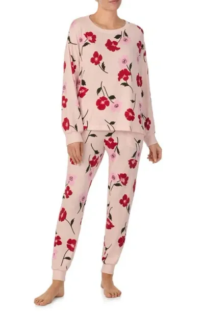 Kate Spade New York Print Pajamas In Pink Multi