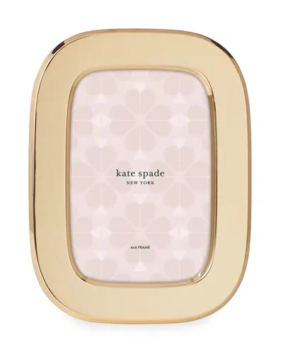 Kate Spade South Street 4" X 6" Gold Oval Picture Frame