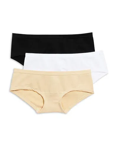 Katiejnyc Girls' 3 Pack Tween Seamless Hipster Underwear - Big Kid In Asst Nude