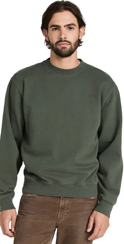 Katin Embroidered Fleece Crew Neck Sweatshirt Thyme