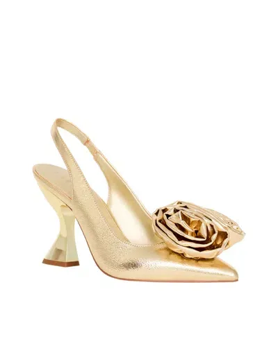 Katy Perry Women's Laterr High Flower Heels In Gold