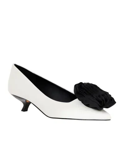 Katy Perry Women's Micro Heel Flower Pumps In Optic White