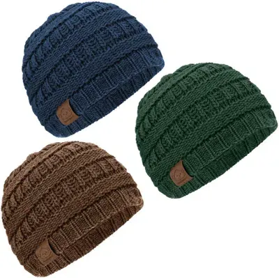 Keababies Kids' 3-pack Warmzy Baby Beanies In Icelandic