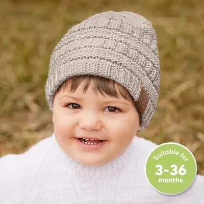 Keababies Kids'  3-pack Warmzy Baby Beanies In Gray