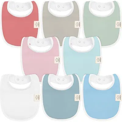 Keababies Kids'  8-pack Baby Drool Bibs In Multi