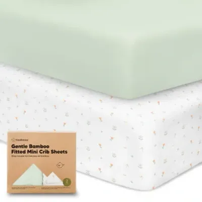 Keababies Isla Fitted Mini Crib Sheets In Wildflowers