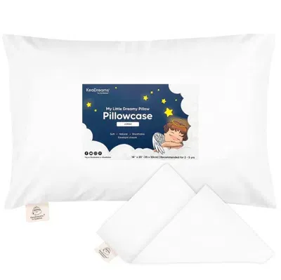 Keababies Kids'  Jumbo Toddler Pillowcase 14x20" In Soft White