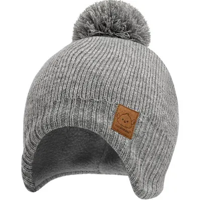 Keababies Kids' Muff Knitted Beanie In Gray