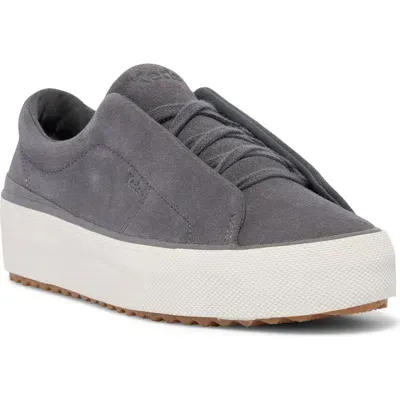 Keds ® Remi Platform Sneaker In Dark Grey Suede