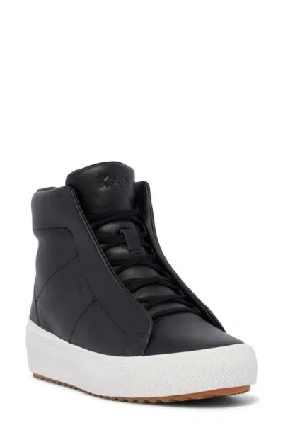 Keds ® Remi Zip Sneaker In Black Leather