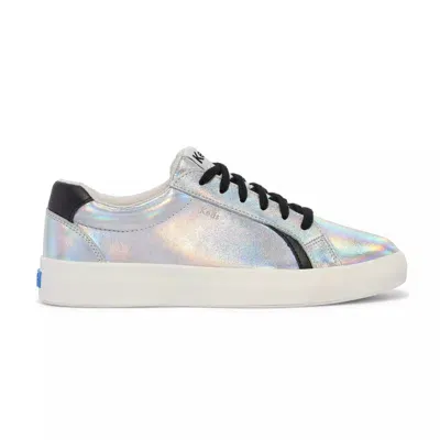 Keds Women's Pursuit Iridescent Leather Lace Up Leather Sneakers